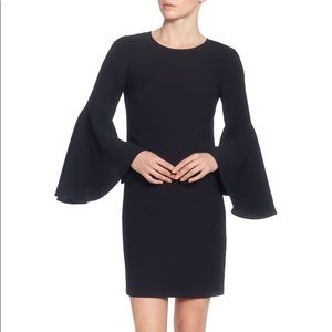 Catherine Malandrino Black Dress Bell Sleeves